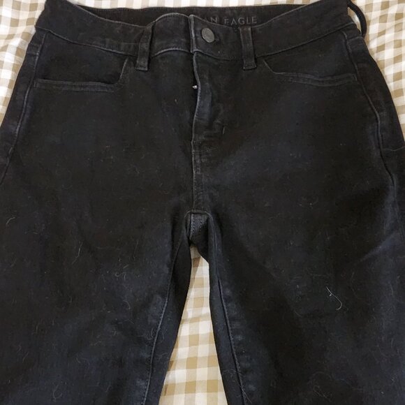 American Eagle Dream Stretch Black Jean Leggings - Picture 2 of 6